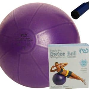 Pilates Bold / Træningsbold PRO + 1 pumpe (lilla)