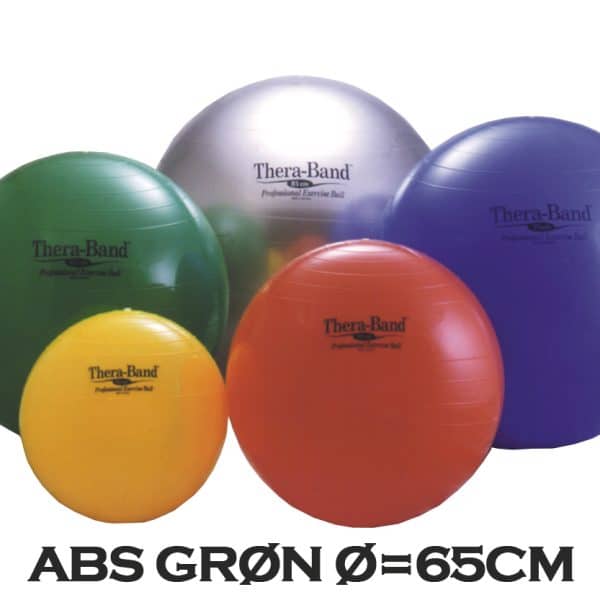 Thera-Band Terapibold & Træningsbold 65cm Grøn (Inkl. ABS)