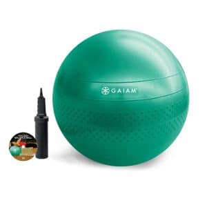 Gaiam Body Balance Træningsbold 65cm Grøn (Inkl. Trænings DVD & Pumpe)
